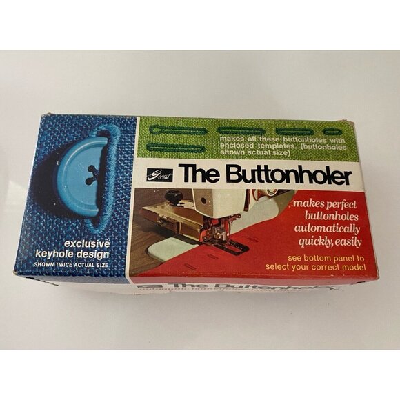 GREIST # 5 The Buttonholer Button Hole Attachment Singer Slant Keyhole Design - Picture 16 of 16